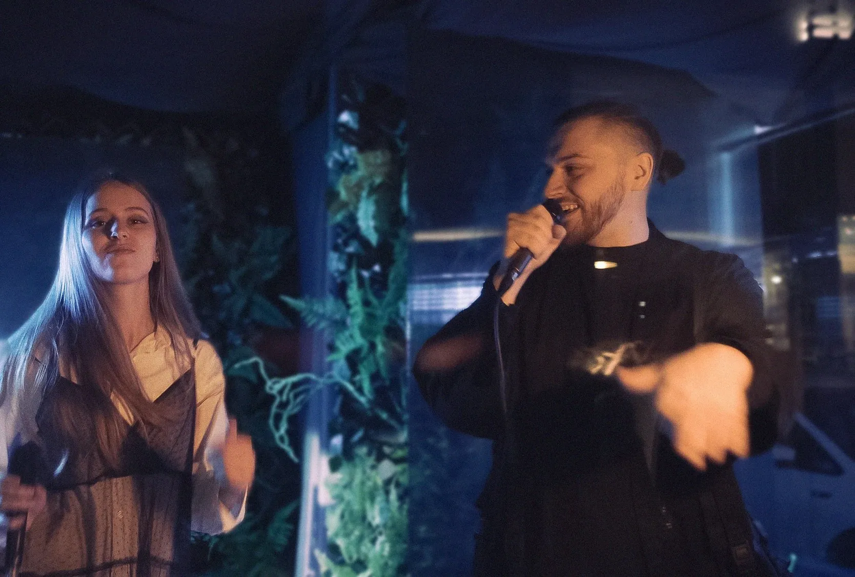 Klaudia Olejarz-Buksa i Dominik Buksa na scenie